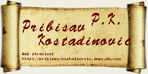 Pribisav Kostadinović vizit kartica